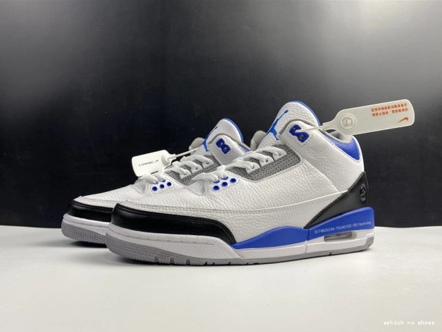 Cheap Jordan Blue 3 White Air CT8532-040 Retro 0811